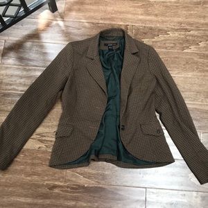 Plaid business blazer